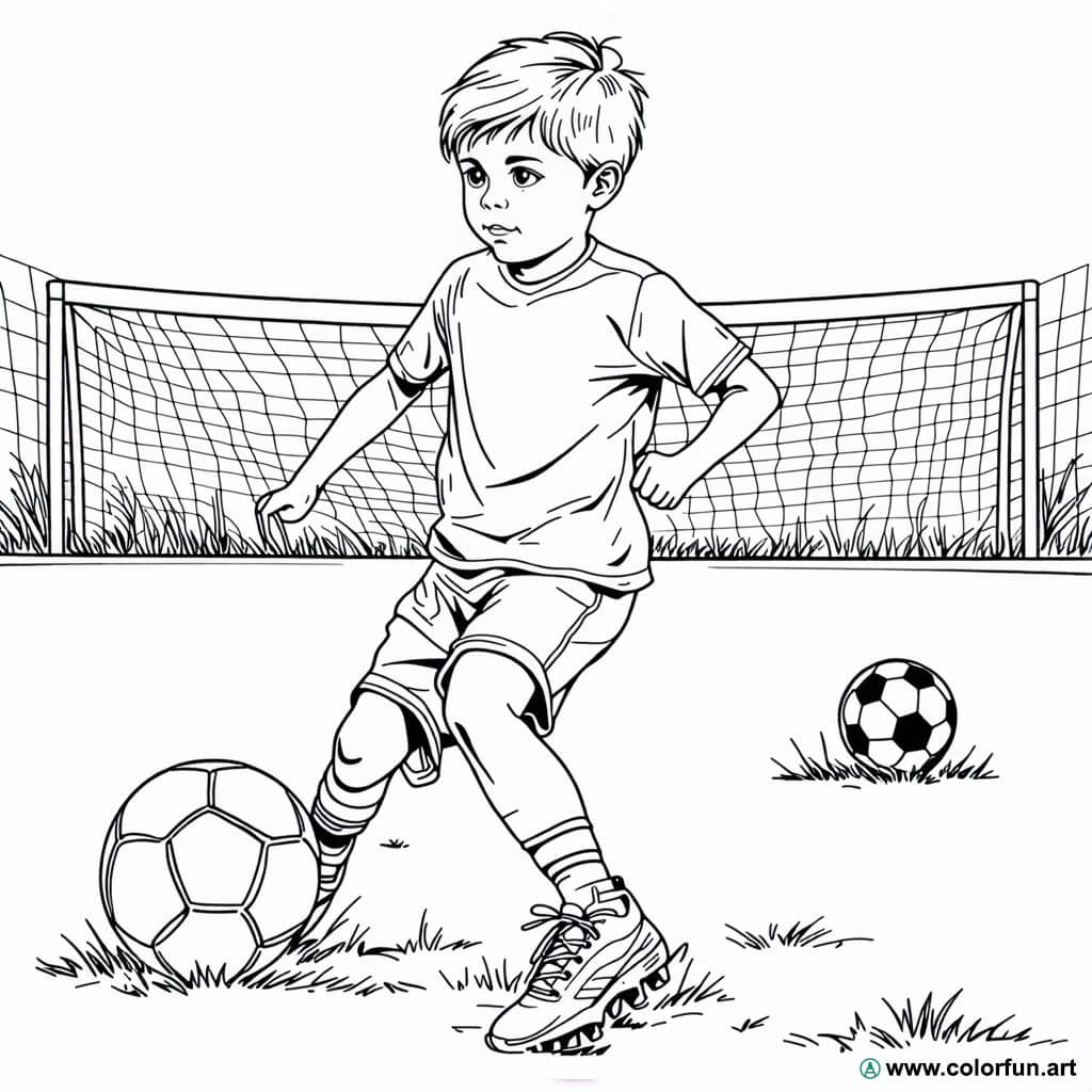 Football coloring page for little ones Download or Print for
