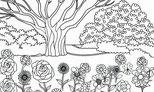 Coloring pages on nature