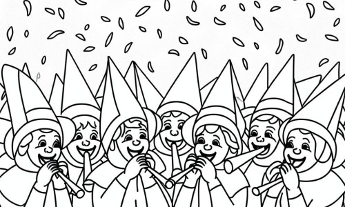 Coloring pages of celebrations